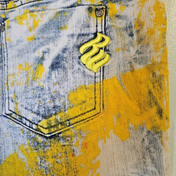 Rocawear jeans paint splatter Y2K, retro. Size 20 #922 - Picture 4 of 7